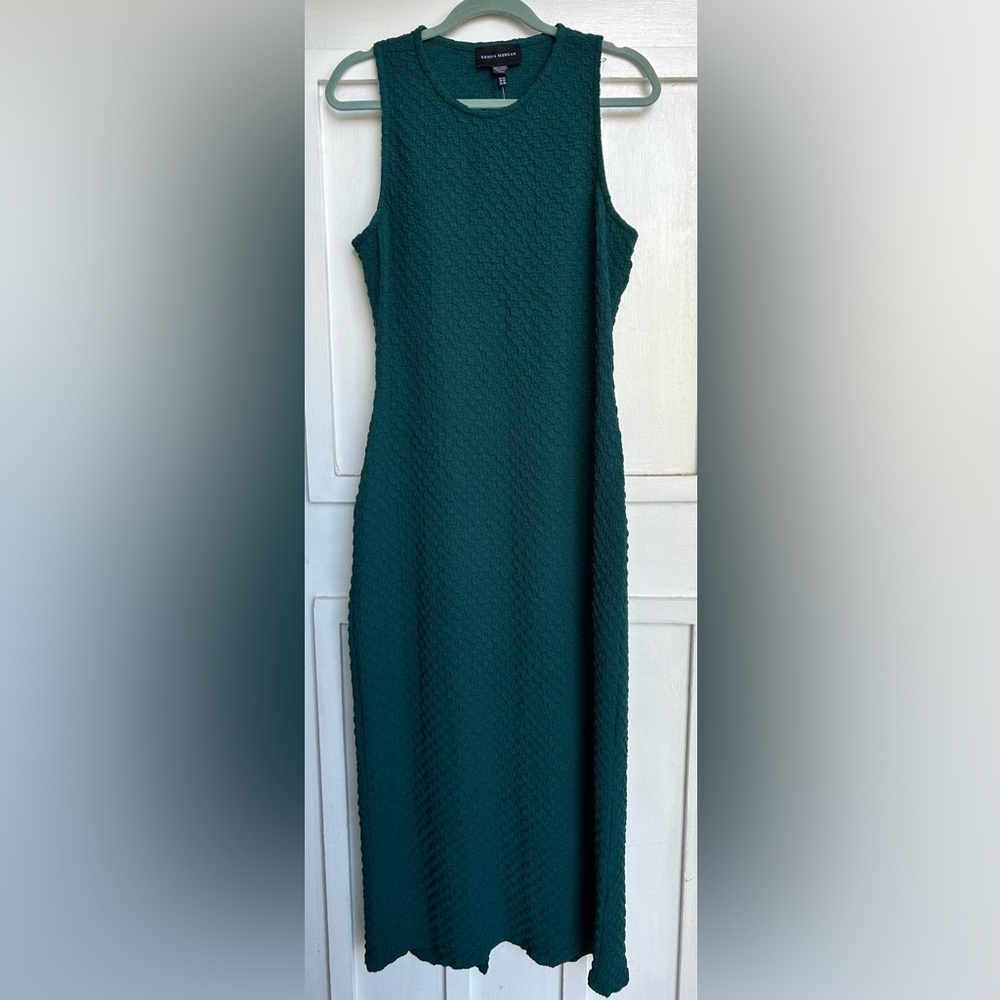 New Donna Morgan teal size xl stretchy Sleeveless Dress